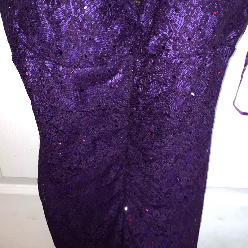 Purple long dress